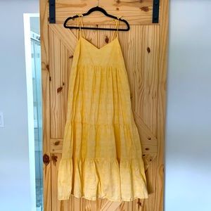 Nines by Hatch yellow maxi maternity dress - size small.